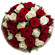букет из красных и белых роз. Ангола