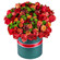 композиция из роз и хризантем в шляпной коробке. Ангола