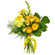 Желтый букет из роз и хризантем. Ангола